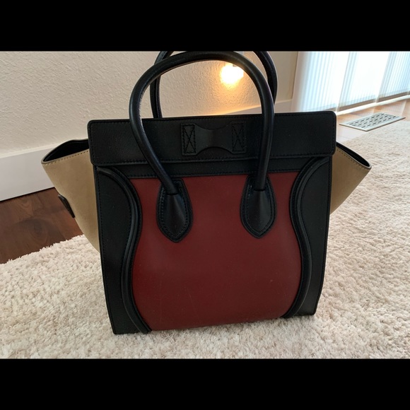 CELINE LUGGAGE TRIO COLOR BAG - Picture 9 of 9
